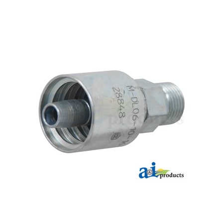 A & I Products Din Light 24 degree Seat Male Rigid 3" x2" x1" A-M-DL06-10-16-W